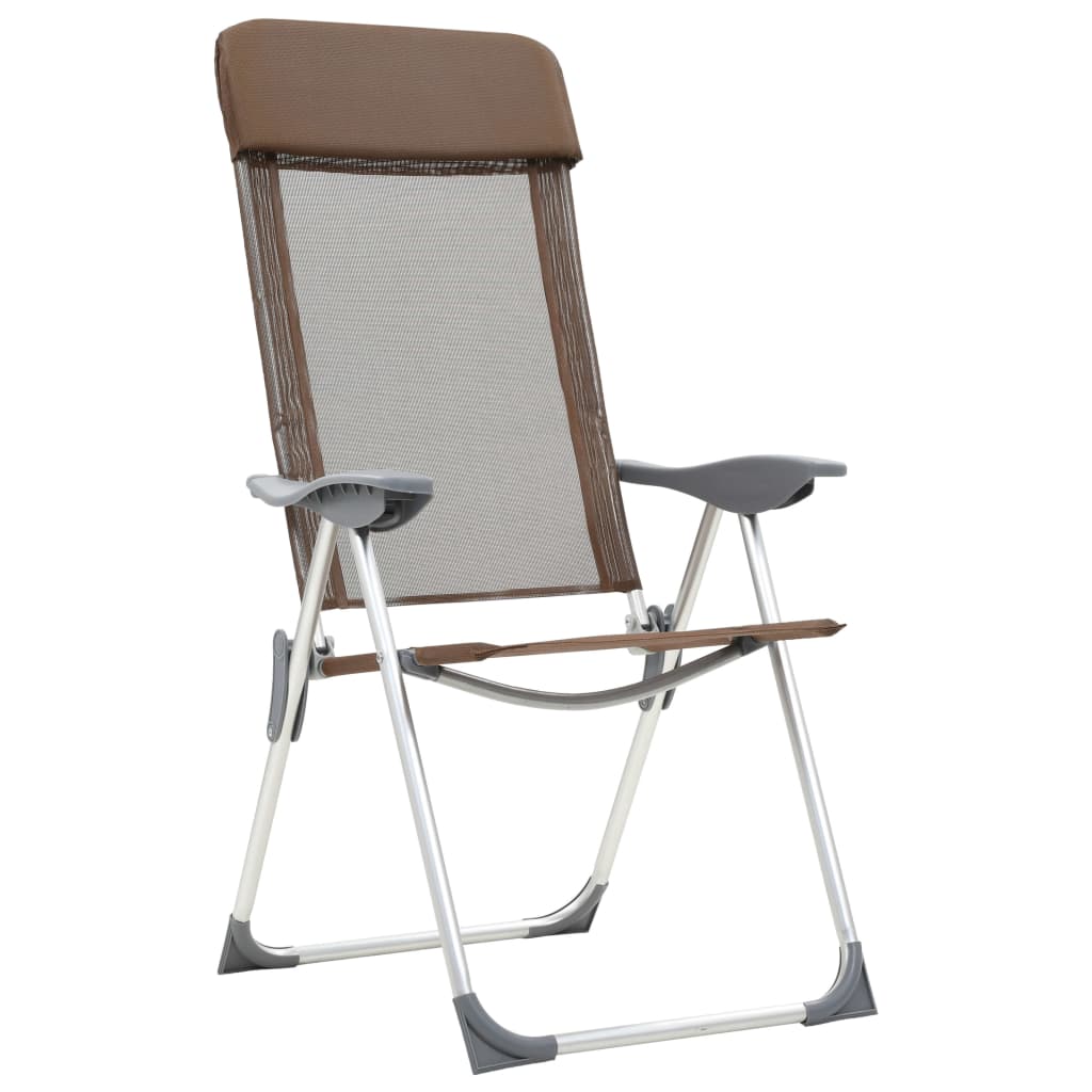 Hopfällbara Campingstolar 2 St Aluminium