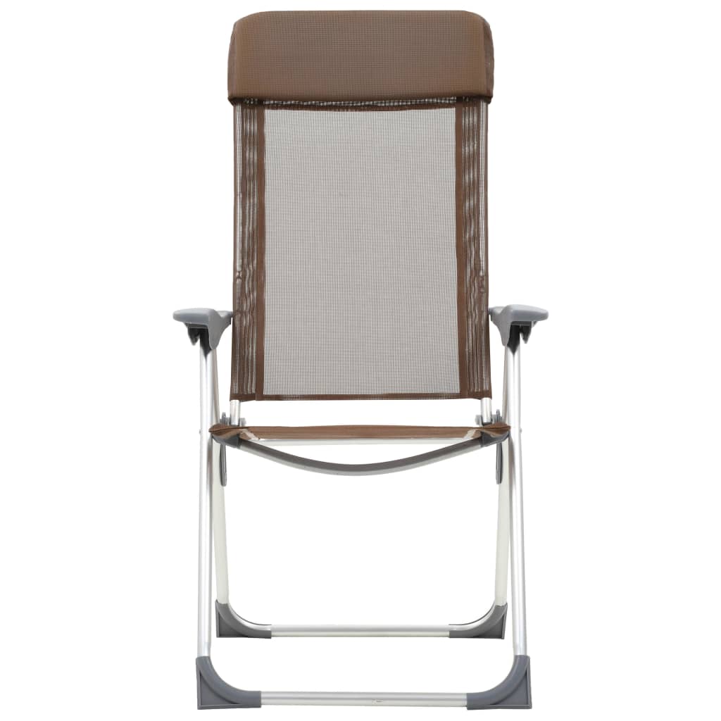Hopfällbara Campingstolar 2 St Aluminium