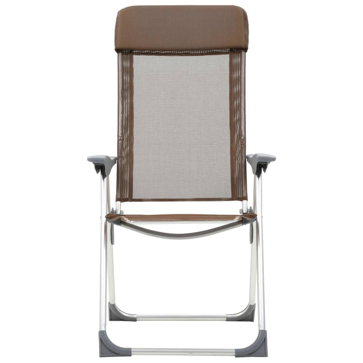 Hopfällbara Campingstolar 2 St Aluminium