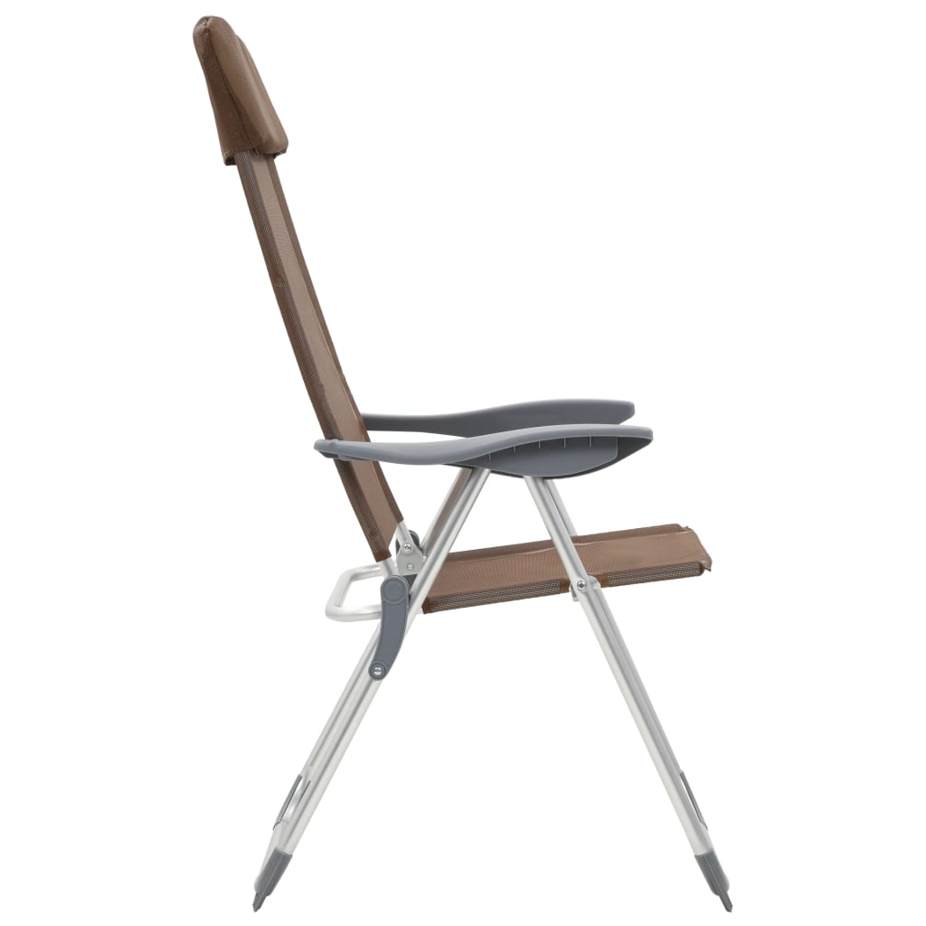Hopfällbara Campingstolar 2 St Aluminium