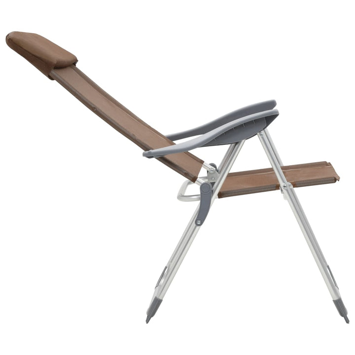Hopfällbara Campingstolar 2 St Aluminium