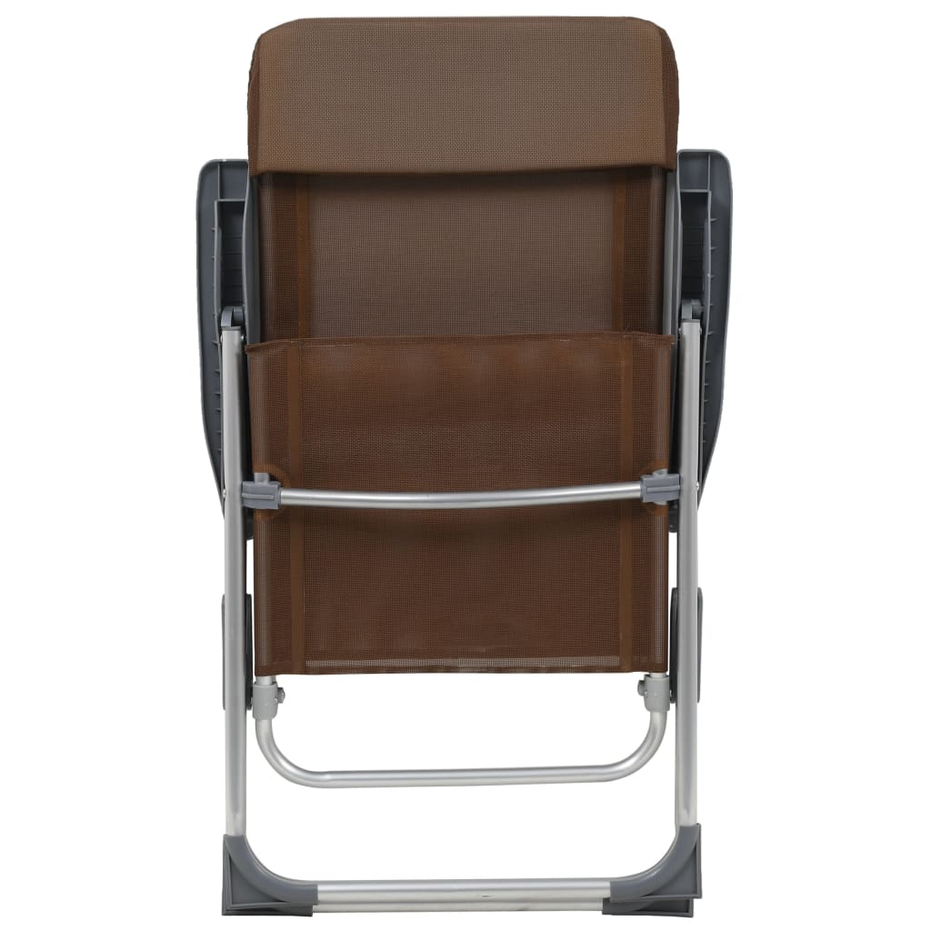 Hopfällbara Campingstolar 2 St Aluminium