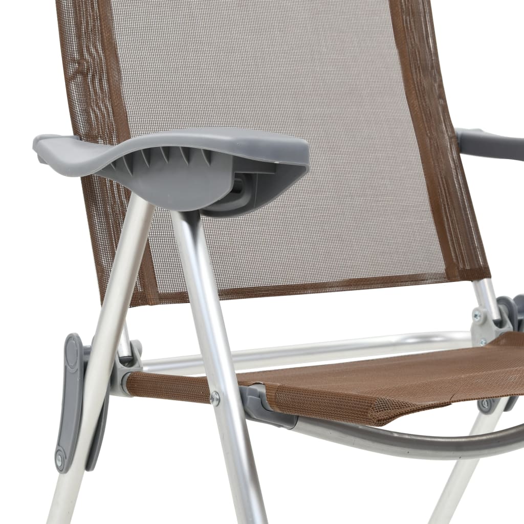 Hopfällbara Campingstolar 2 St Aluminium