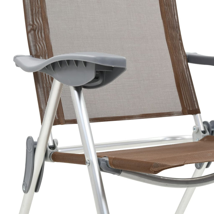 Hopfällbara Campingstolar 2 St Aluminium