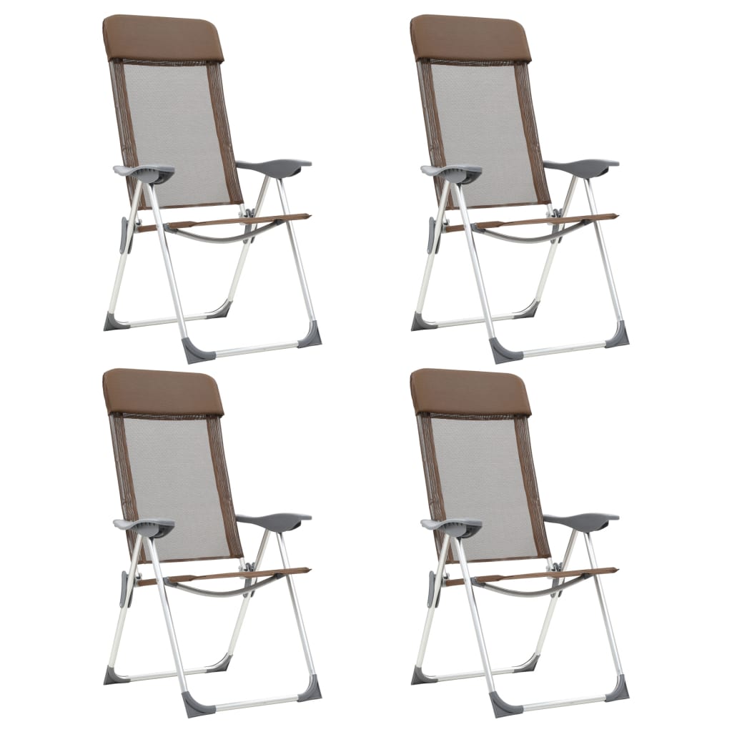 Hopfällbara Campingstolar 2 St Aluminium