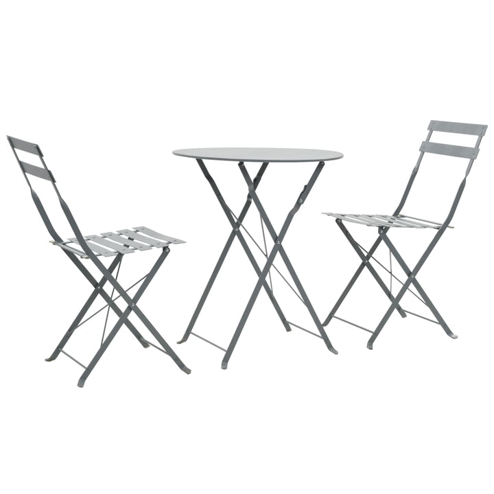 Caféset 3 Delar Stål