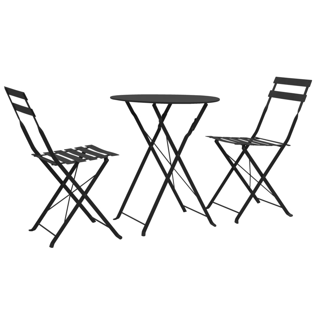 Caféset 3 Delar Stål