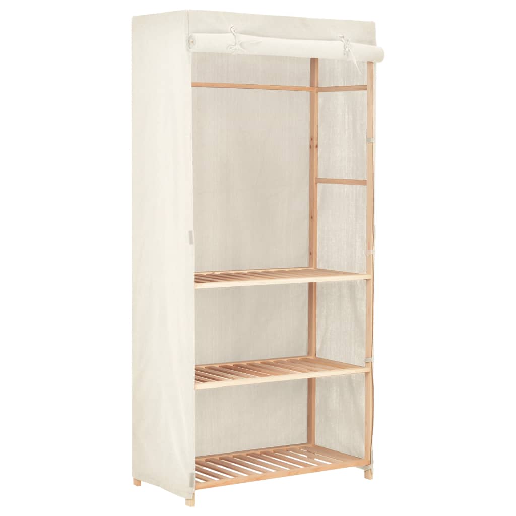 Garderob 3 Nivåer 79X40X170 Cm Tyg