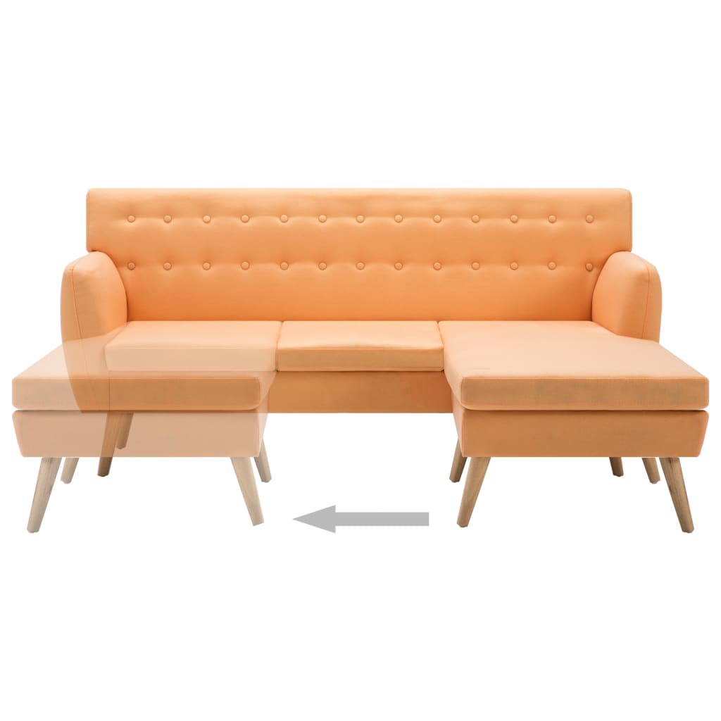 Soffa L-Formad Tyg 171,5X138X81,5 Cm