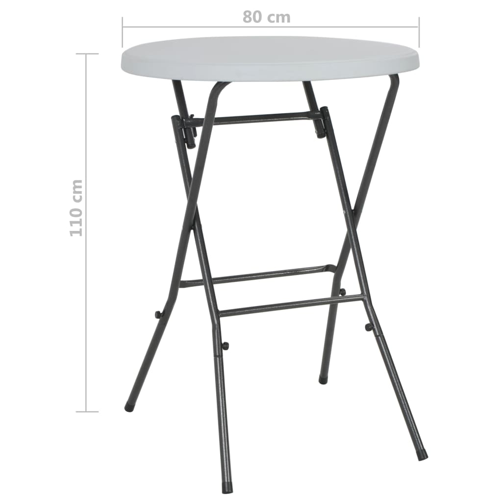 Hopfällbart Barbord 80X110 Cm Hdpe