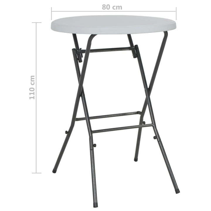 Hopfällbart Barbord 80X110 Cm Hdpe