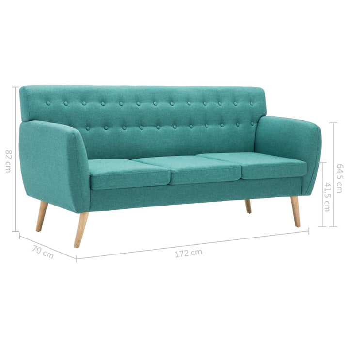 3-Sitssoffa Med Tygklädsel 172X70X82 Cm