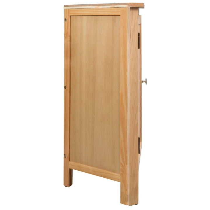 Hörnskåp 59X45X80 Cm Massiv Ek