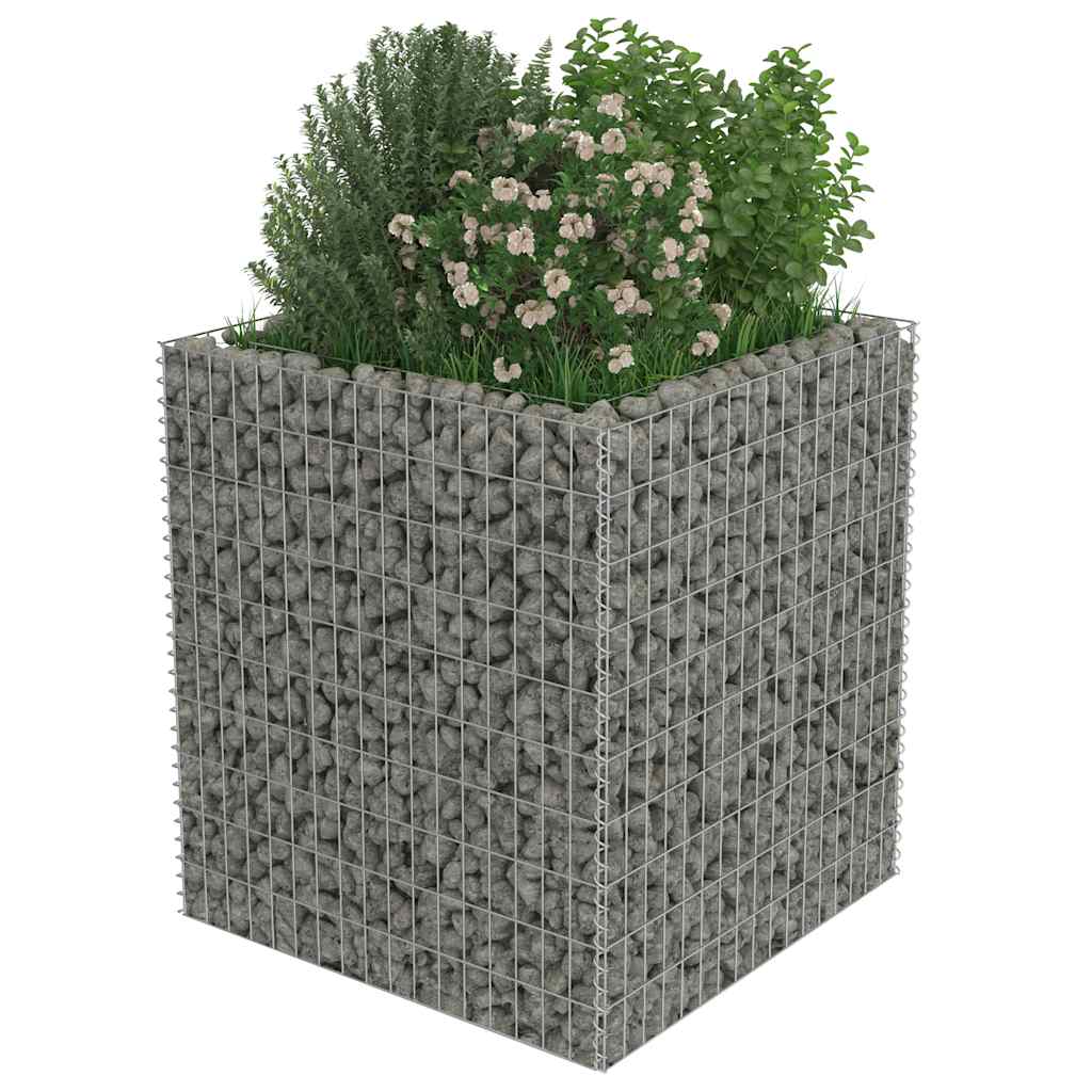 Planteringsgabion Upphöjd Galvaniserat Stål