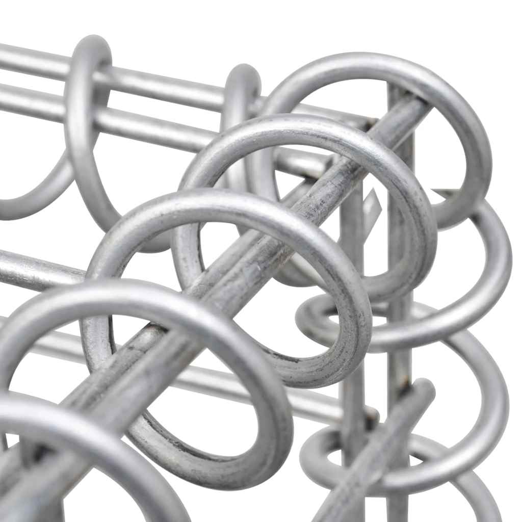 Planteringsgabion Upphöjd Galvaniserat Stål