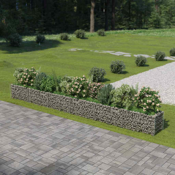 Planteringsgabion Upphöjd Galvaniserat Stål