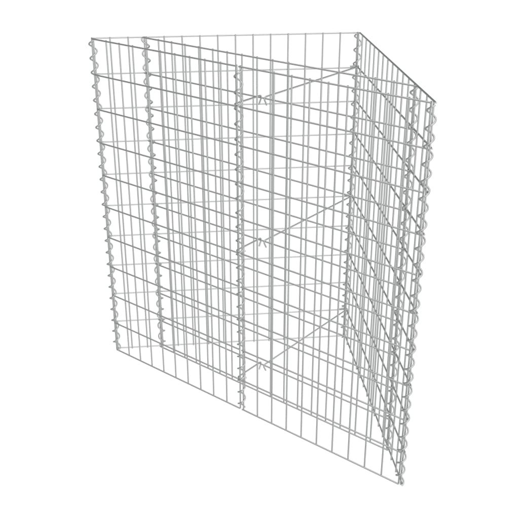 Planteringsgabion Upphöjd Galvaniserat Stål