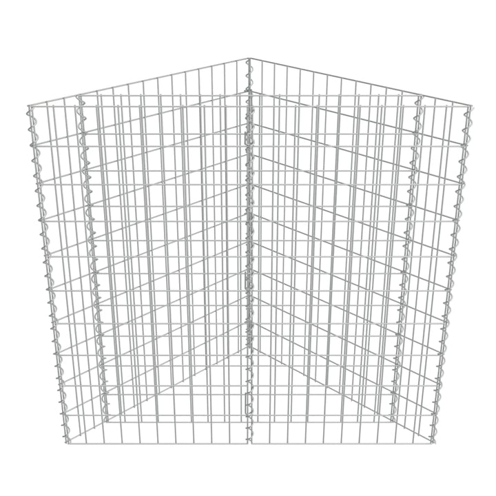 Planteringsgabion Upphöjd Galvaniserat Stål