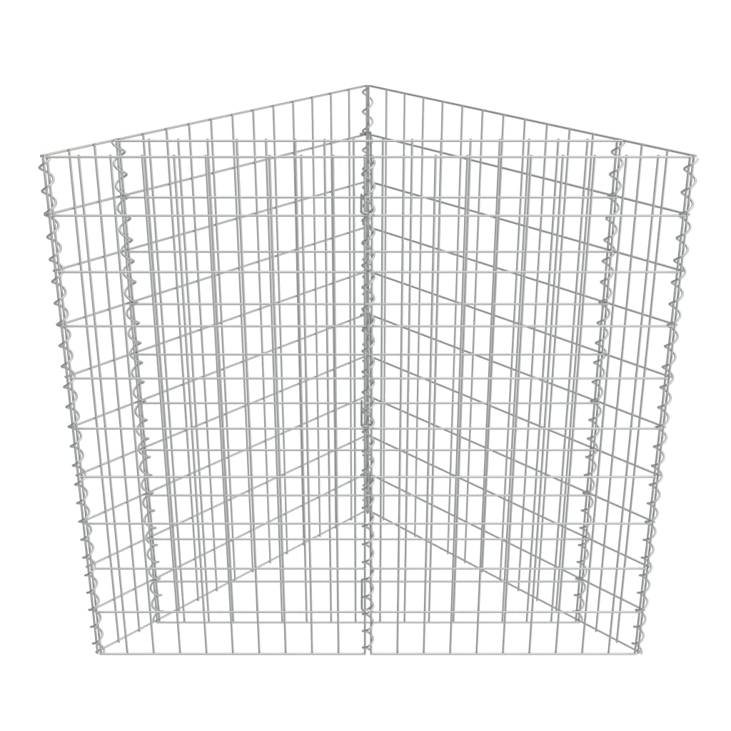 Planteringsgabion Upphöjd Galvaniserat Stål