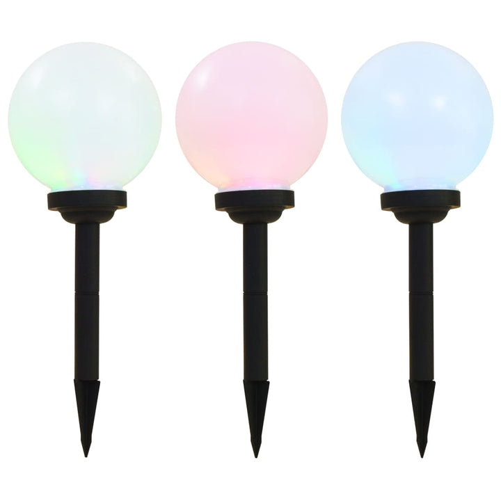 Solcellslampor Med Led 6 St Sfäriska Rgb