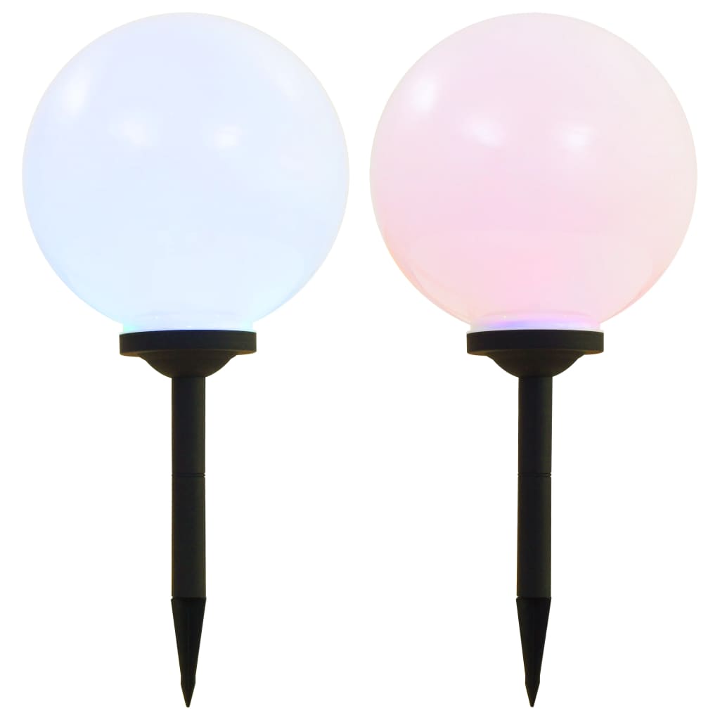 Solcellslampor Med Led 6 St Sfäriska Rgb