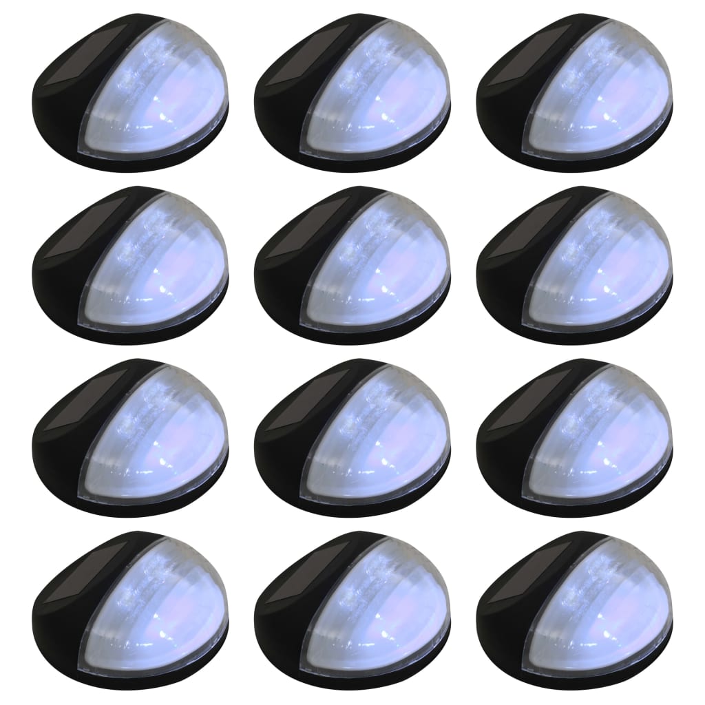 Soldrivna Vägglampor 24 St Led Runda