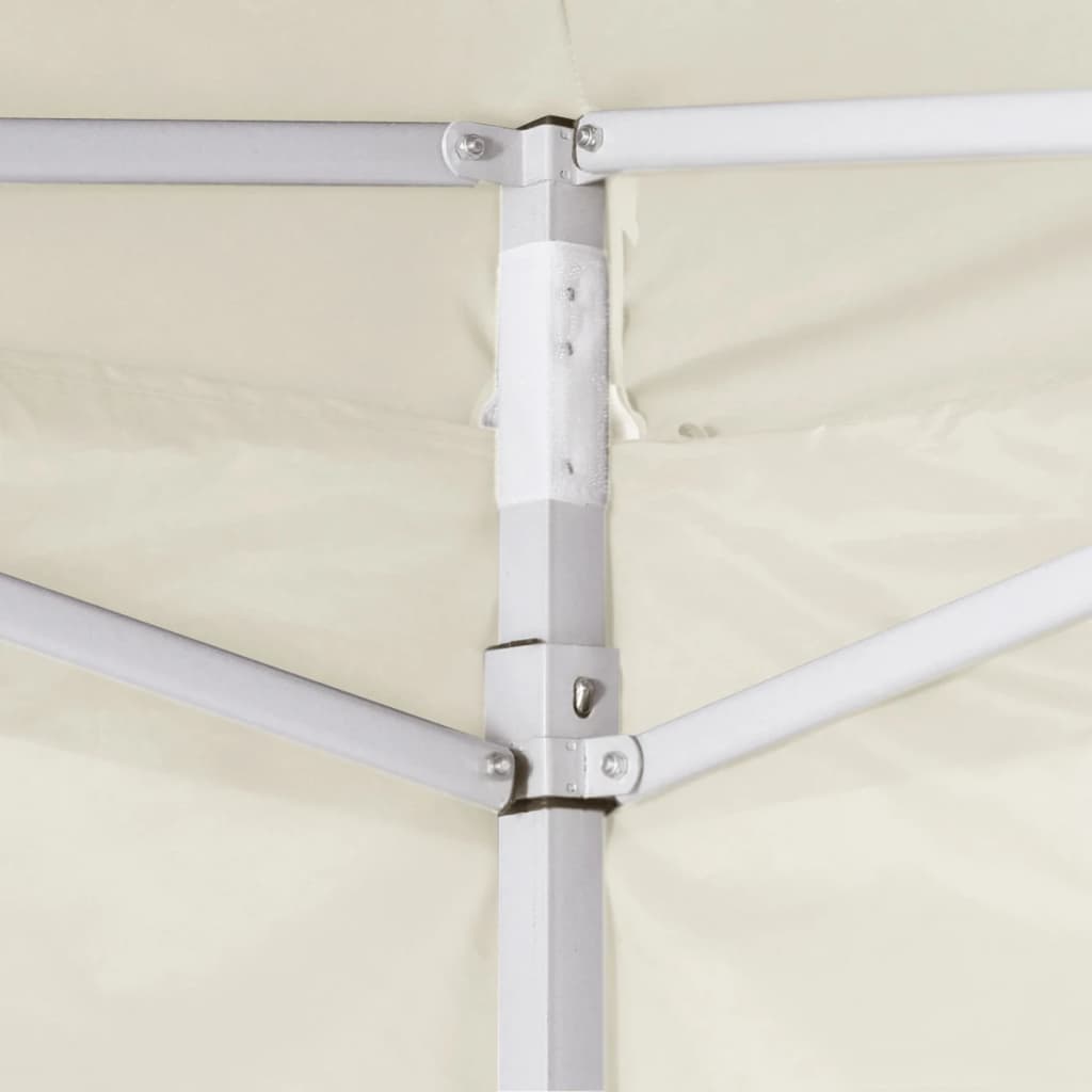 Hopfällbart Tält Med 2 Väggar 291X291X315 Cm Gräddvit