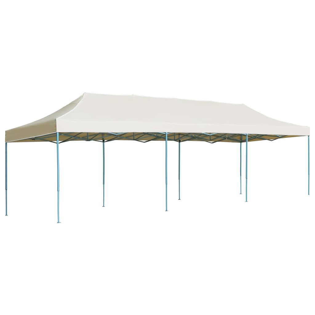 Pop-Up Hopfällbart Partytält Gräddvit 3X9 M