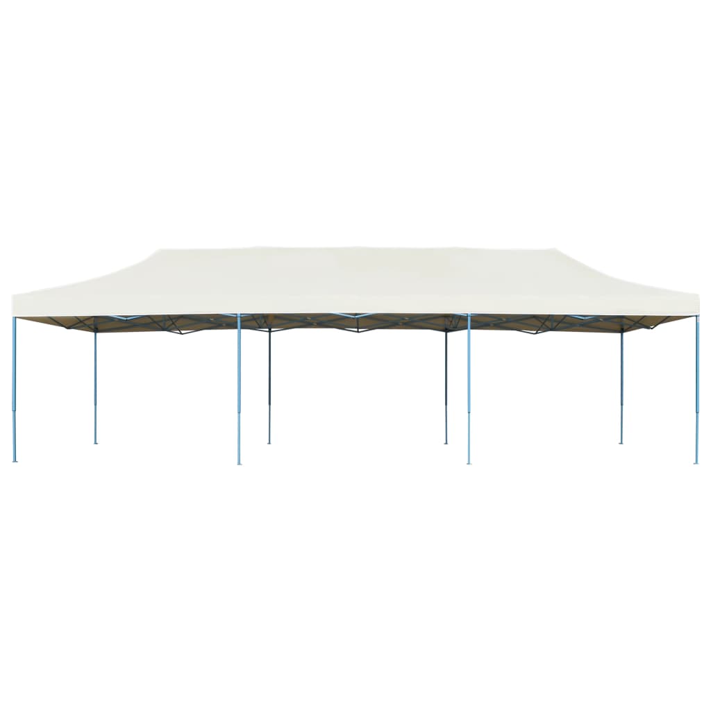 Pop-Up Hopfällbart Partytält Gräddvit 3X9 M