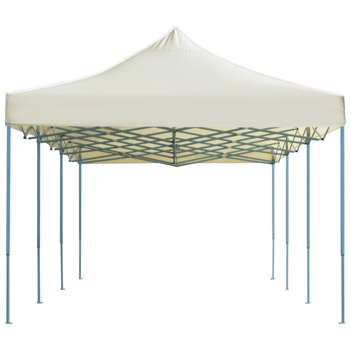 Pop-Up Hopfällbart Partytält Gräddvit 3X9 M