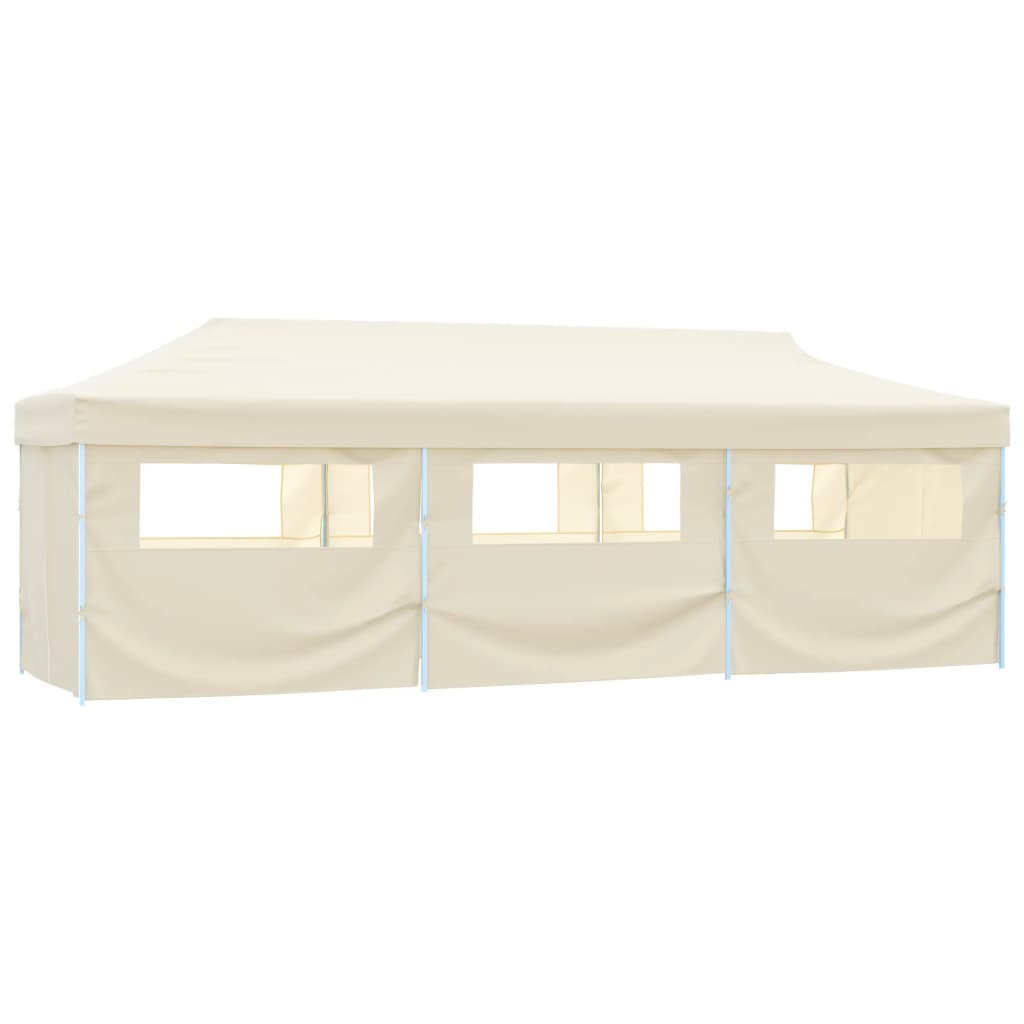 Pop-Up Hopfällbart Partytält Med 8 Sidoväggar 870X291X315 Cm