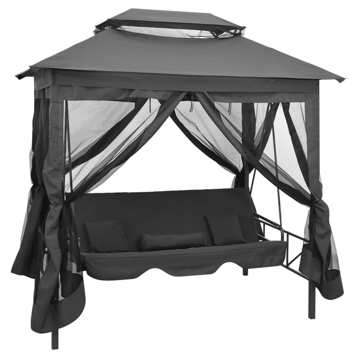 Hammock Med Tak 220X160X240 Cm Stål