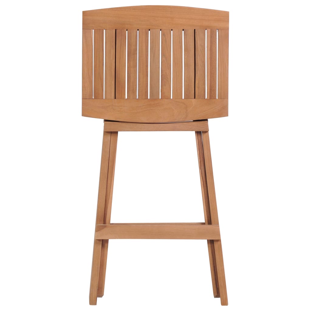 Hopfällbara Barstolar 4 St Massiv Teak