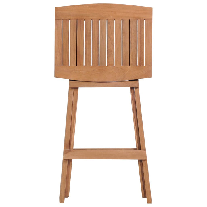 Hopfällbara Barstolar 4 St Massiv Teak