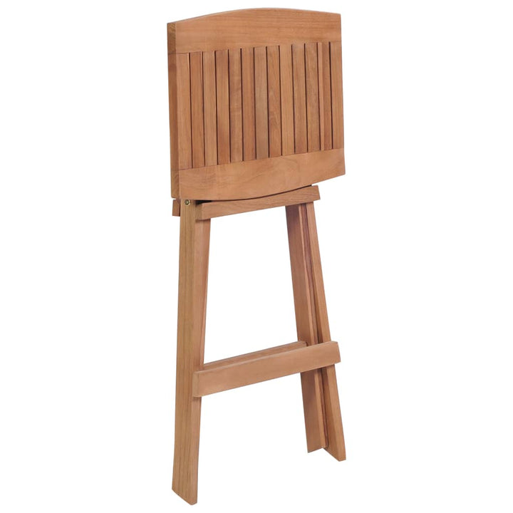 Hopfällbara Barstolar 4 St Massiv Teak