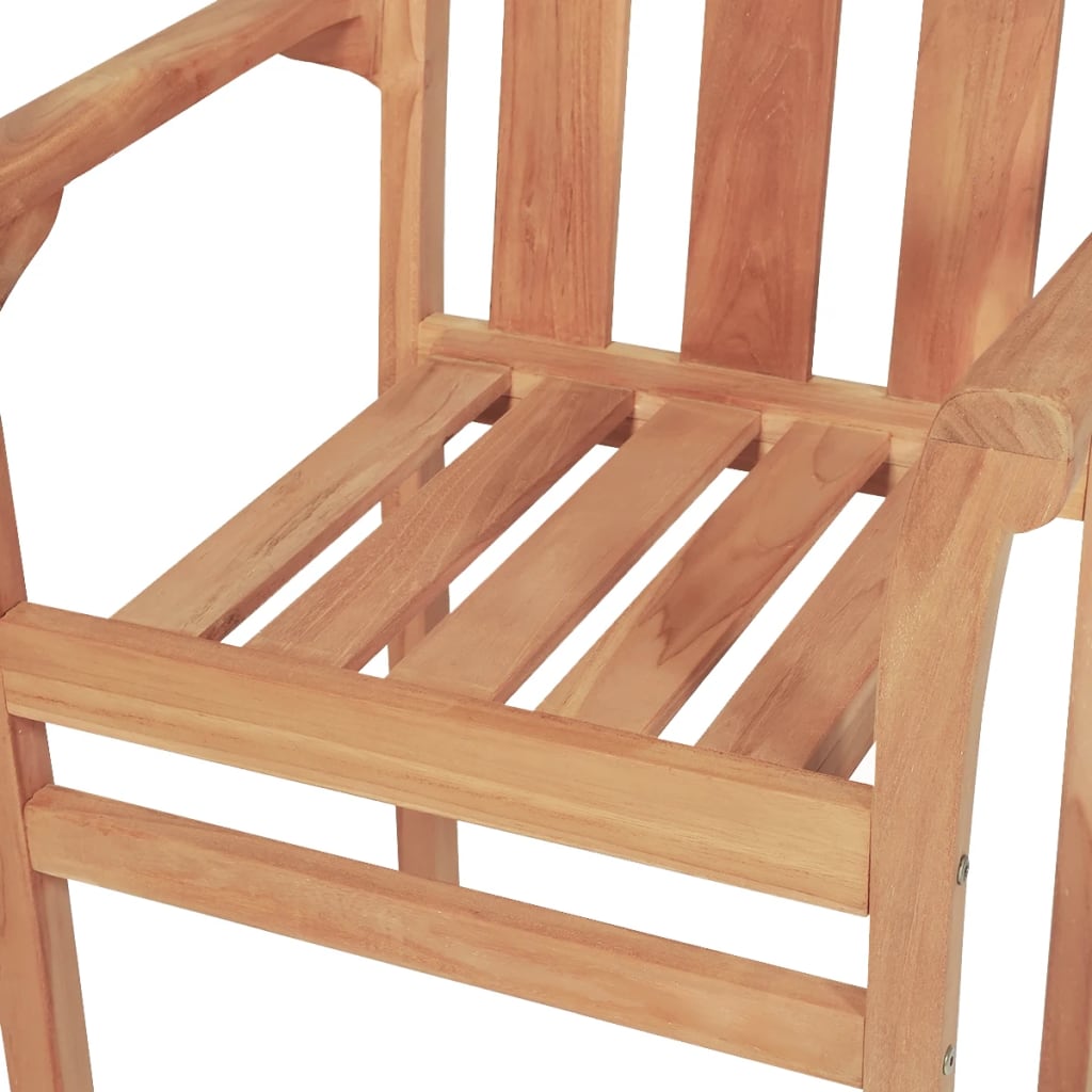 Caféset 3 Delar Massiv Teak