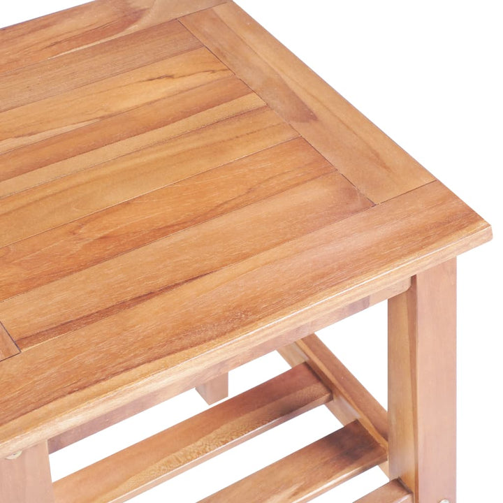 Caféset 3 Delar Massiv Teak