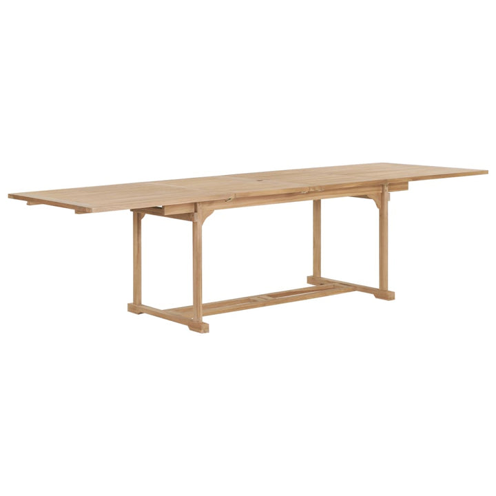 Matgrupp För Trädgården 9 Delar 180-280X100X75 Cm Teakträ