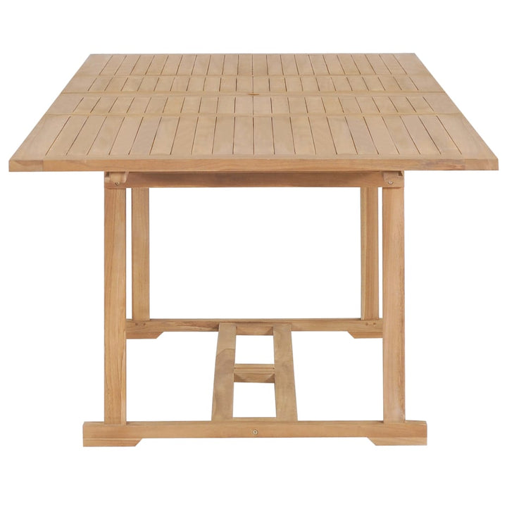 Matgrupp För Trädgården 9 Delar 180-280X100X75 Cm Teakträ