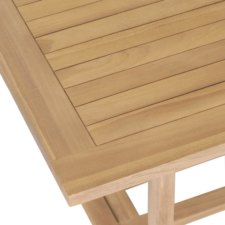 Matgrupp För Trädgården 9 Delar 180-280X100X75 Cm Teakträ
