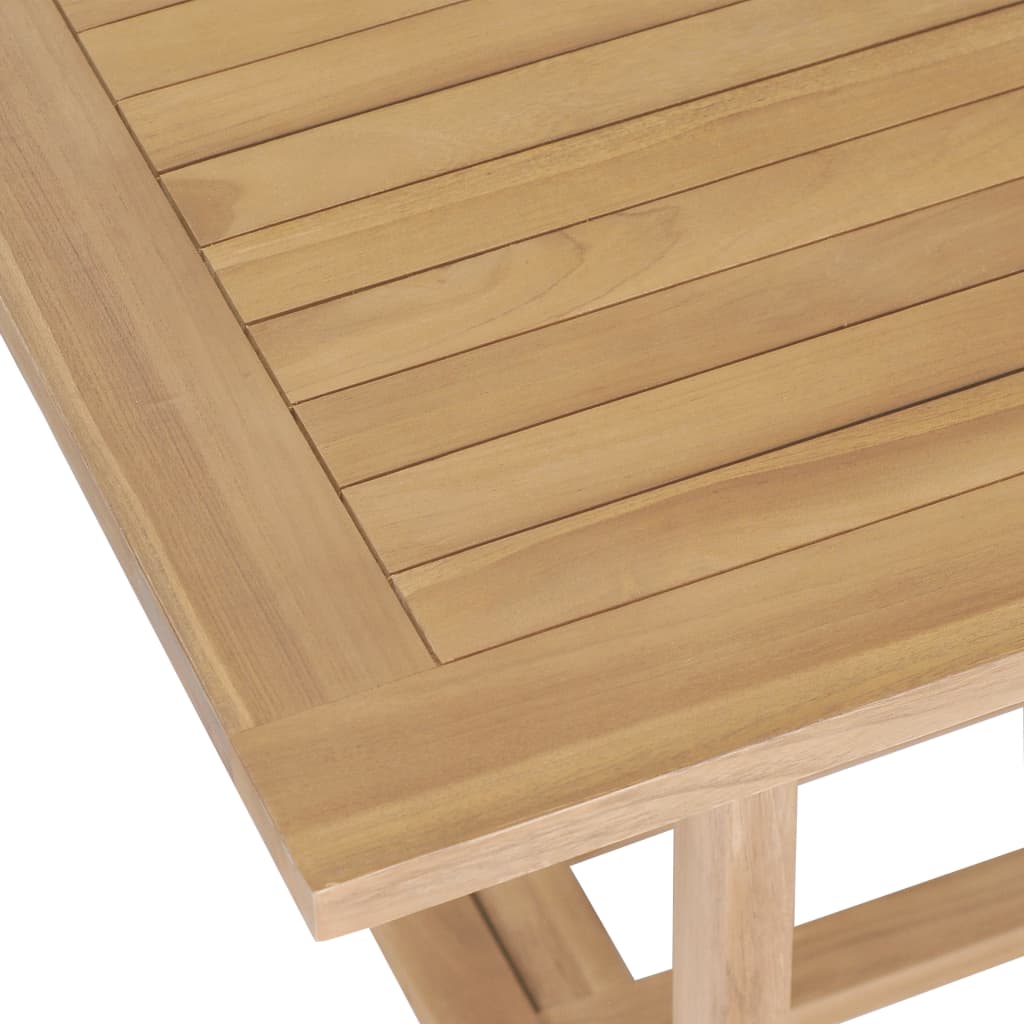 Matgrupp För Trädgården 9 Delar 180-280X100X75 Cm Teakträ