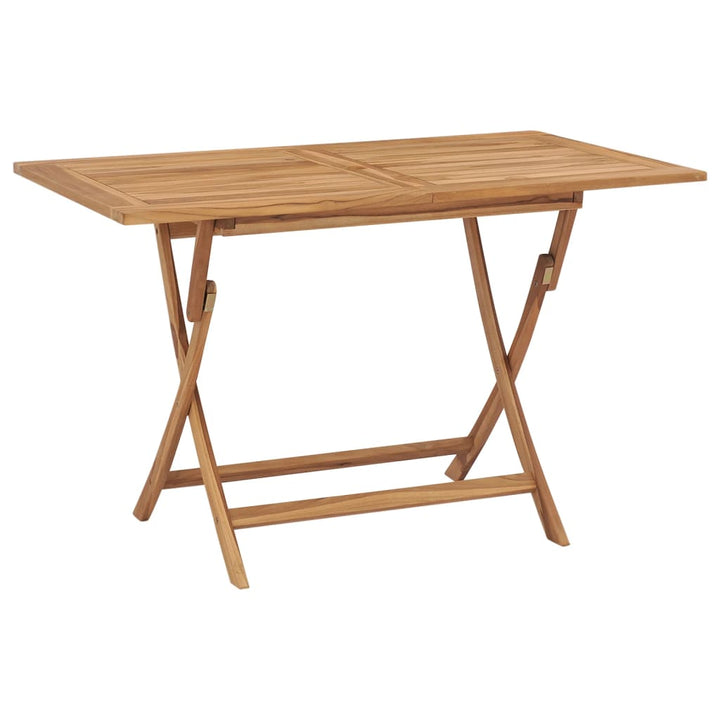 Hopfällbart Trädgårdsbord 120X70X75 Cm Massivt Teakträ