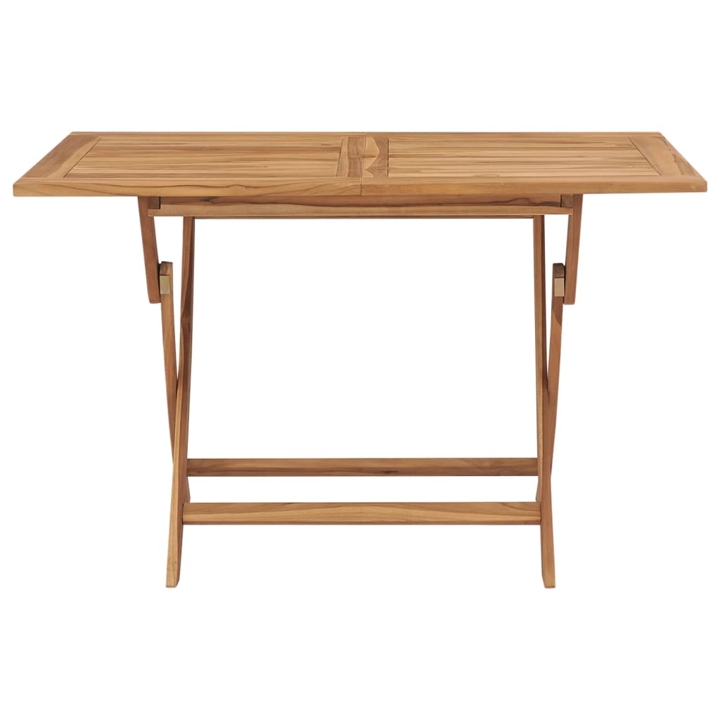 Hopfällbart Trädgårdsbord 120X70X75 Cm Massivt Teakträ