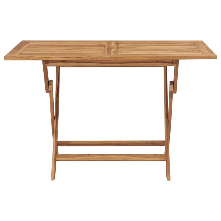 Hopfällbart Trädgårdsbord 120X70X75 Cm Massivt Teakträ