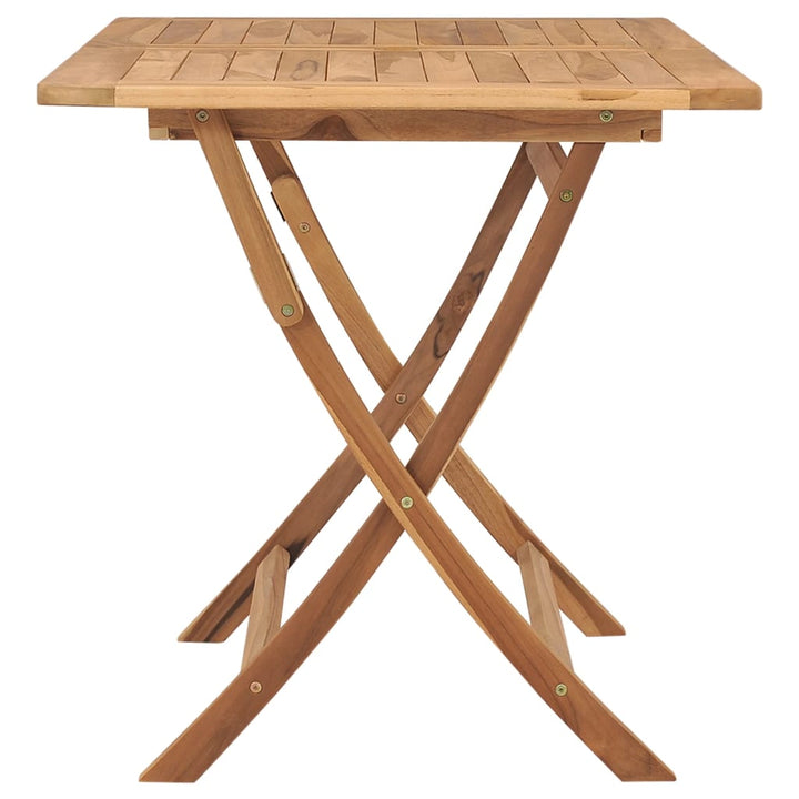 Hopfällbart Trädgårdsbord 120X70X75 Cm Massivt Teakträ