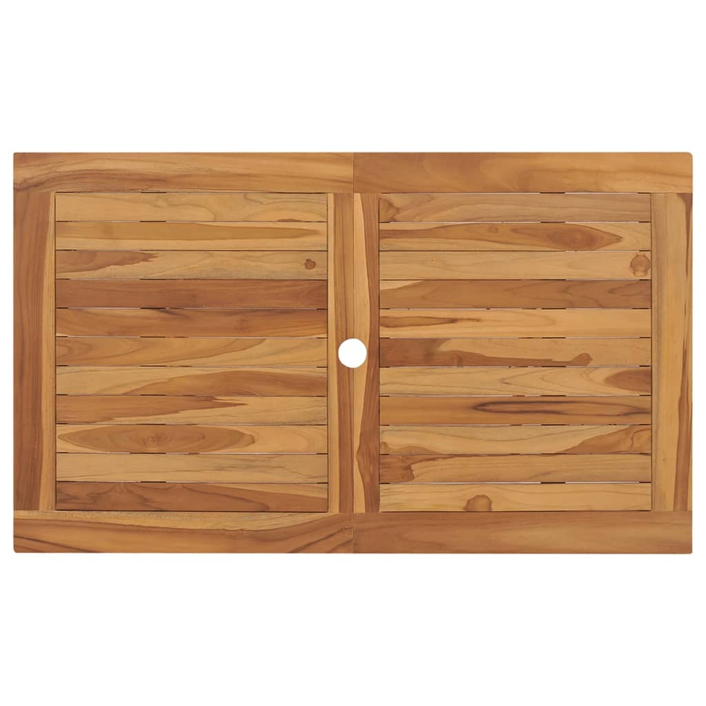 Hopfällbart Trädgårdsbord 120X70X75 Cm Massivt Teakträ