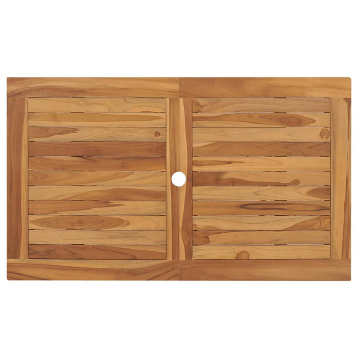 Hopfällbart Trädgårdsbord 120X70X75 Cm Massivt Teakträ