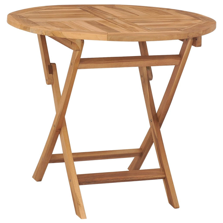 Hopfällbart Trädgårdsbord 85X85X76 Cm Massiv Teak
