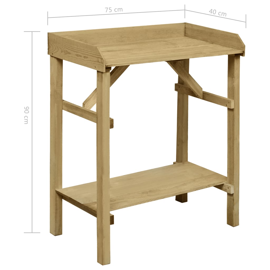 Planteringsbord Impregnerad Furu 75X40X90 Cm