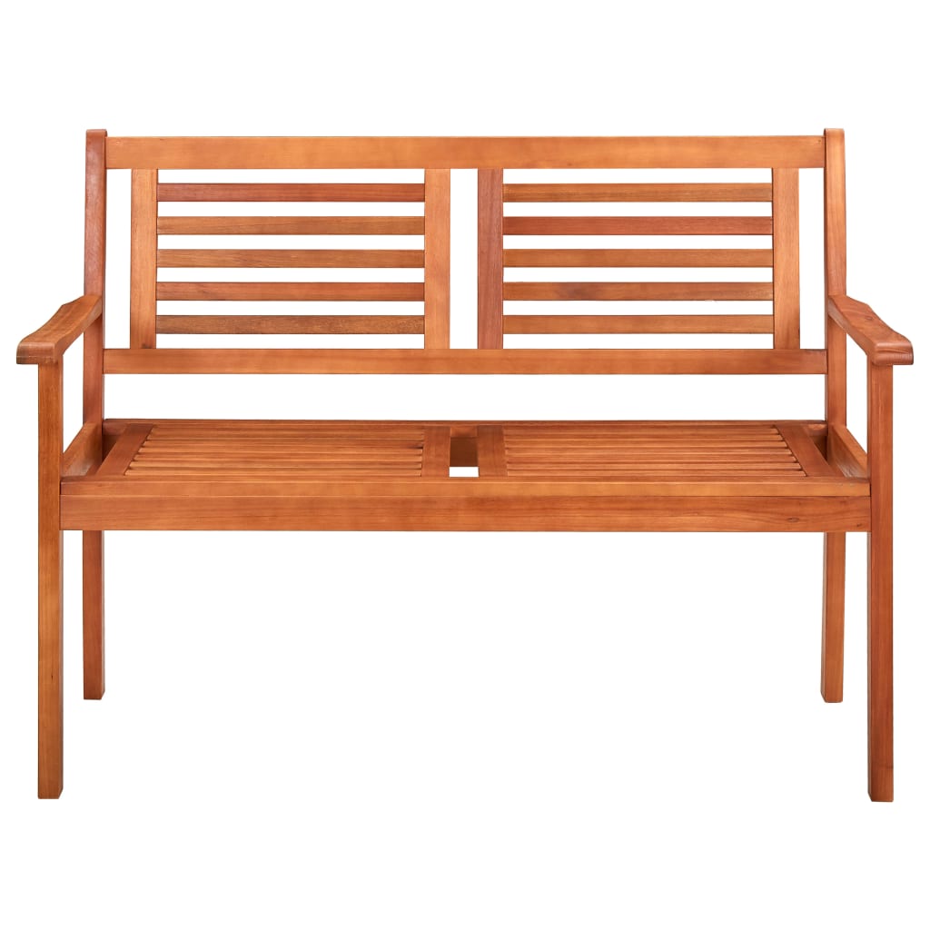 Trädgårdsbänk 2-Sits 120 Cm Massivt Eukalyptusträ